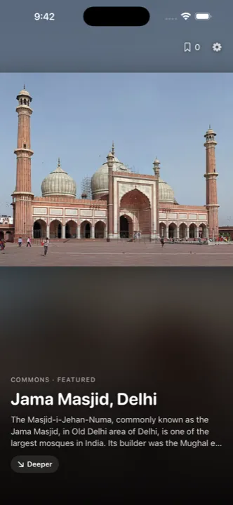 A featured photograph from Wikimedia Commons: Jama Masjid in Delhi